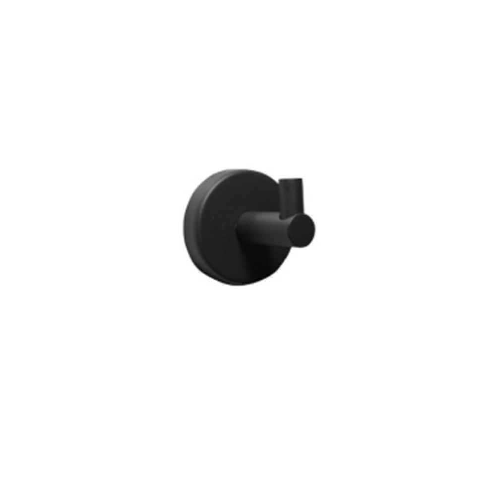 Άγκιστρο Μπάνιου Μονό Black Matt Planet DR27009N Tema
