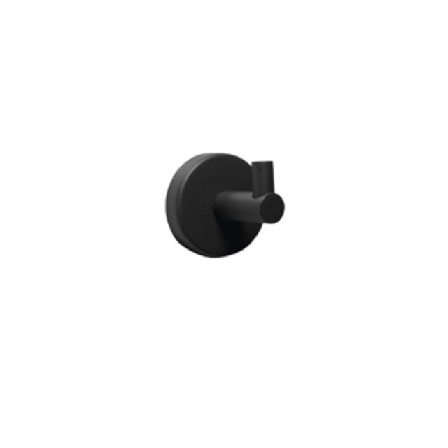 Άγκιστρο Μπάνιου Μονό Black Matt Planet DR27009N Tema
