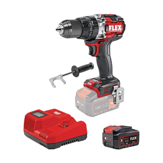 Cordless Hammer Drill PD 2G 18.0-EC HD/5.0 Set Flex