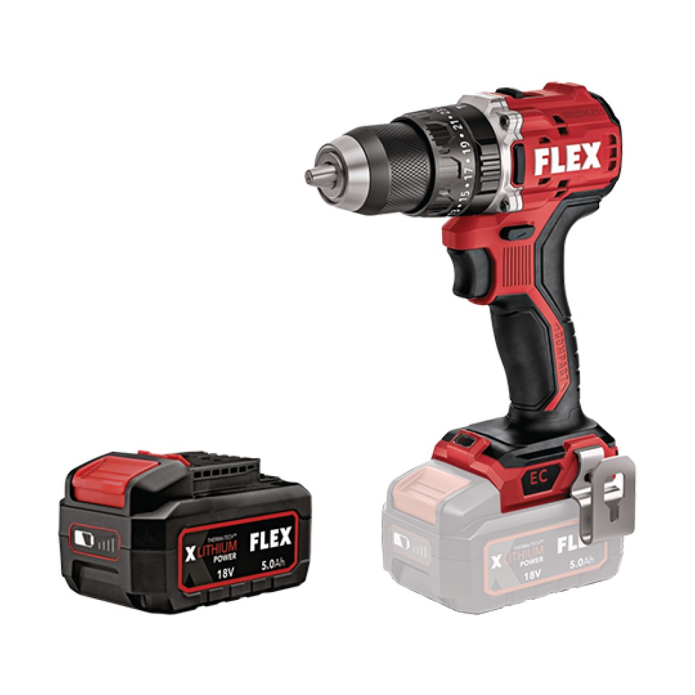 Cordless Impact Drill PD 2G 18.0 EC LD/5.0Ah Flex