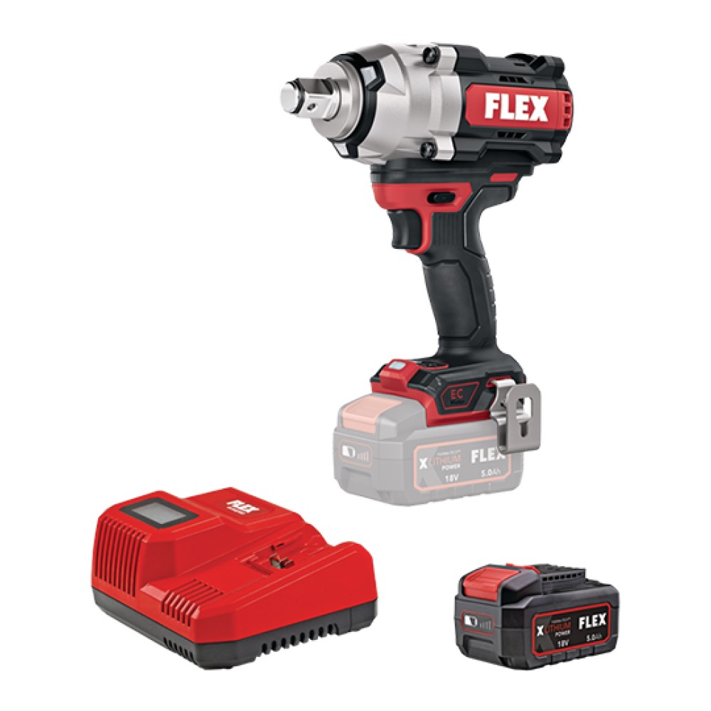 Cordless Impact Wrench IW 3/4'' 1600 18-EC/5.0 Set Flex