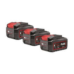 Σετ Κρουστικό Δραπανοκατσάβιδο - Παλμικό Κατσαβίδι - Περιστροφικό Πιστολέτο & Γωνιακός Τροχός Μπαταρίας Flex