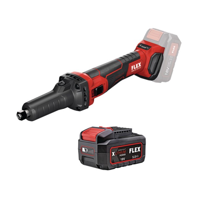 Cordless Die Grinder DGE 25 18.0-EC/ 5.0 Ah Flex
