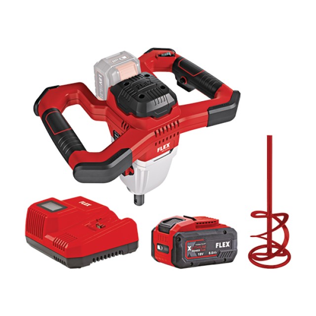 Cordless Mixer MXE 18.0 EC + HP2 120/8.0 Ah Set Flex