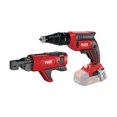 Σετ Κατσαβίδι Γυψοσανίδας Μπαταρίας & Γεμιστήρας Βιδών Flex