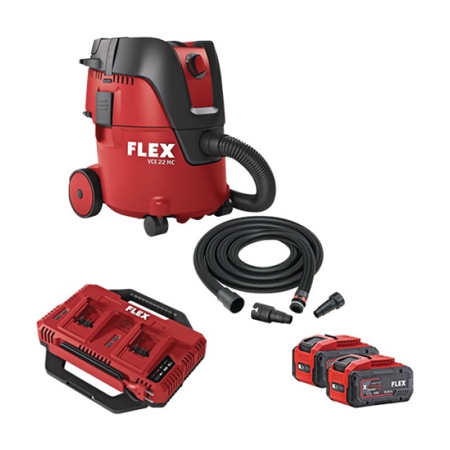 Σετ Σκούπα Υγρών & Στερεών Μπαταρίας Flex