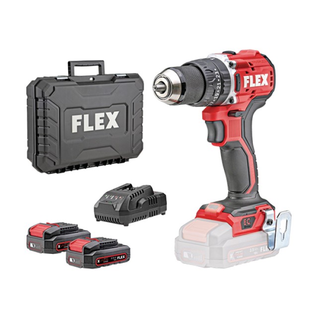 Cordless Hammer Drill PD 2G 18.0-EC LD/2.5 Set Flex