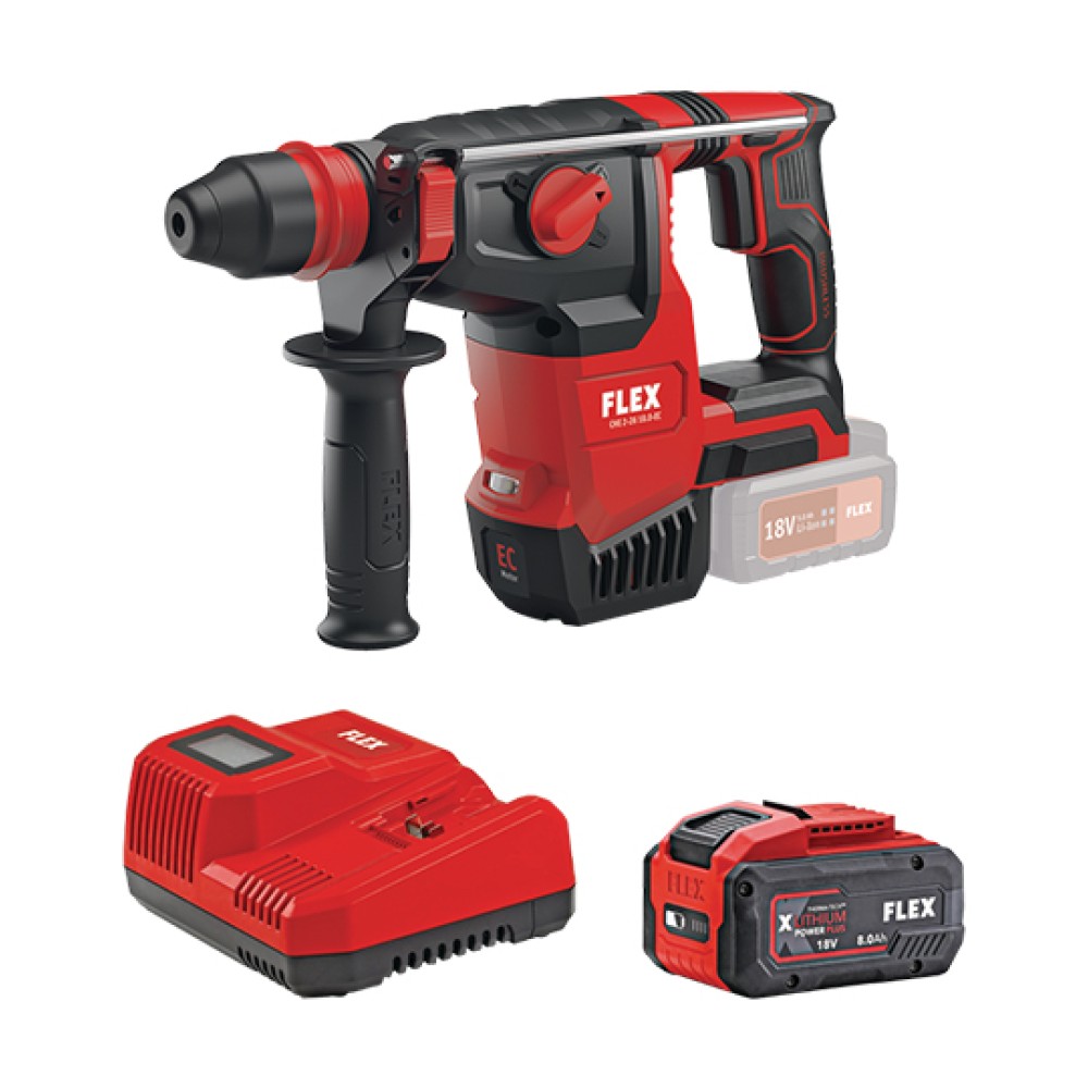 Cordless Rotary Hammer CHE 2-26 18.0-EC/8.0 Set Flex