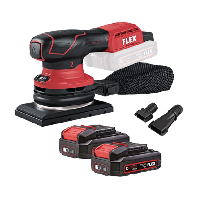 Cordless Orbit Sander OSE 2-80 18-EC/ 2.5 Ah Flex