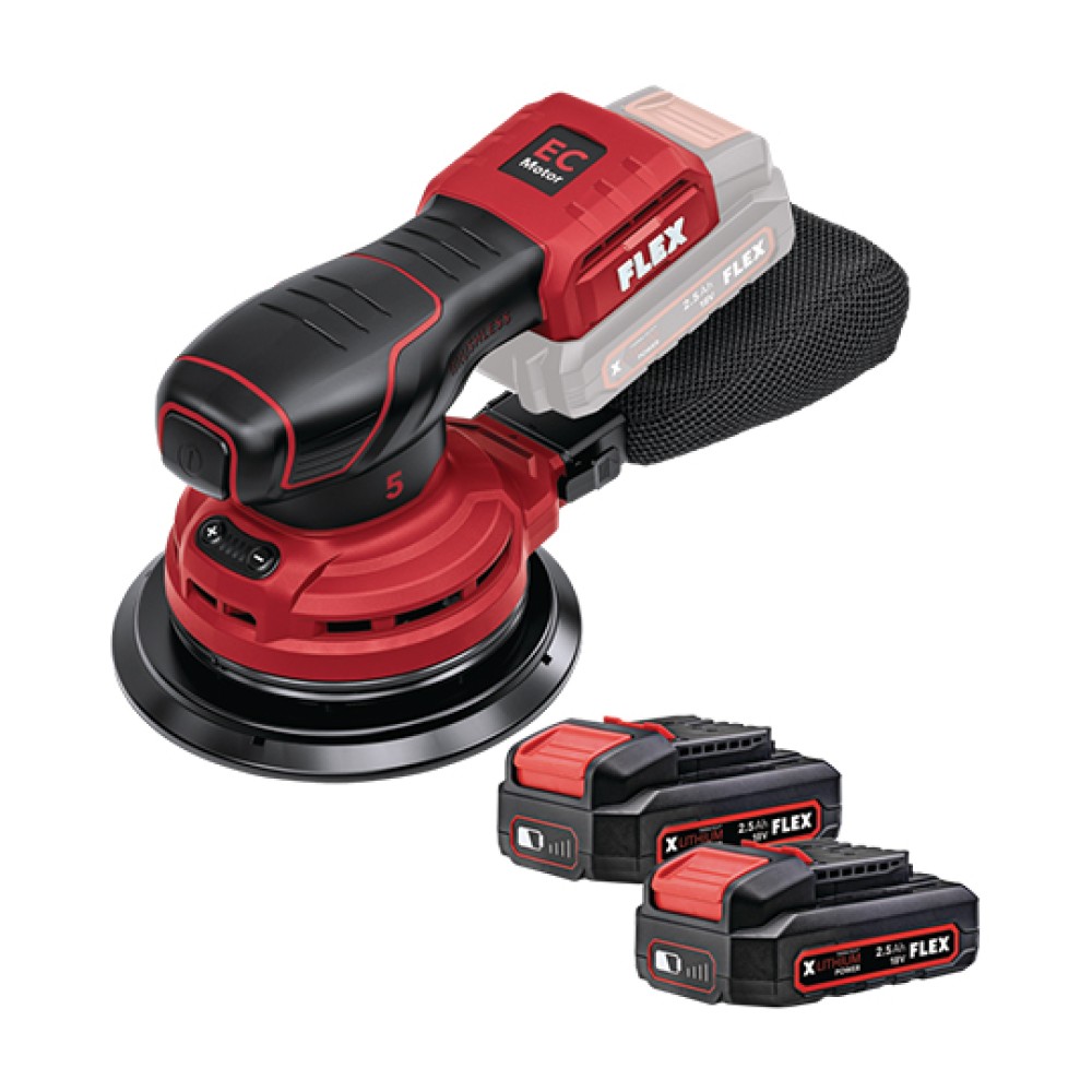 Cordless Random Orbit Sander ORE 5-150 18-EC/2.5Ah Flex