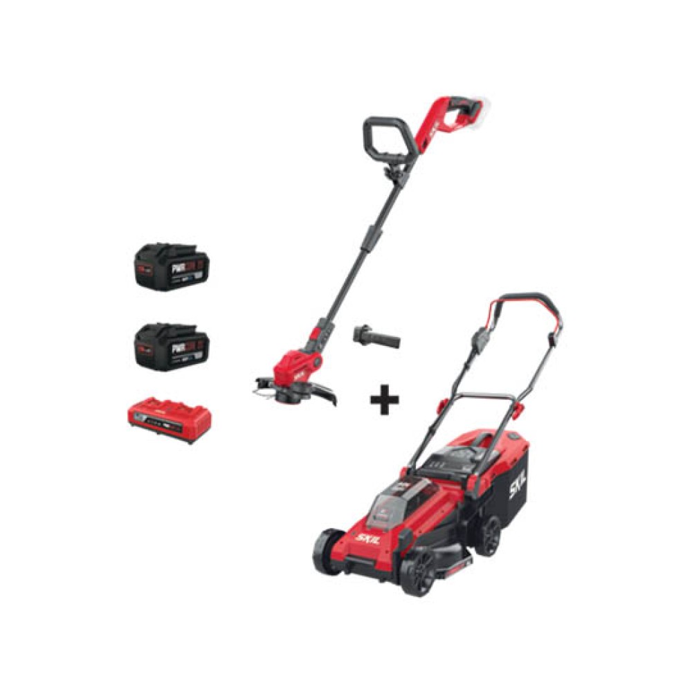 Σετ Χλοοκοπτική Μηχανή & Χλοοκοπτικό Μεσινέζας Μπαταρίας 0130 CA & 0230 CA Skil SOLO