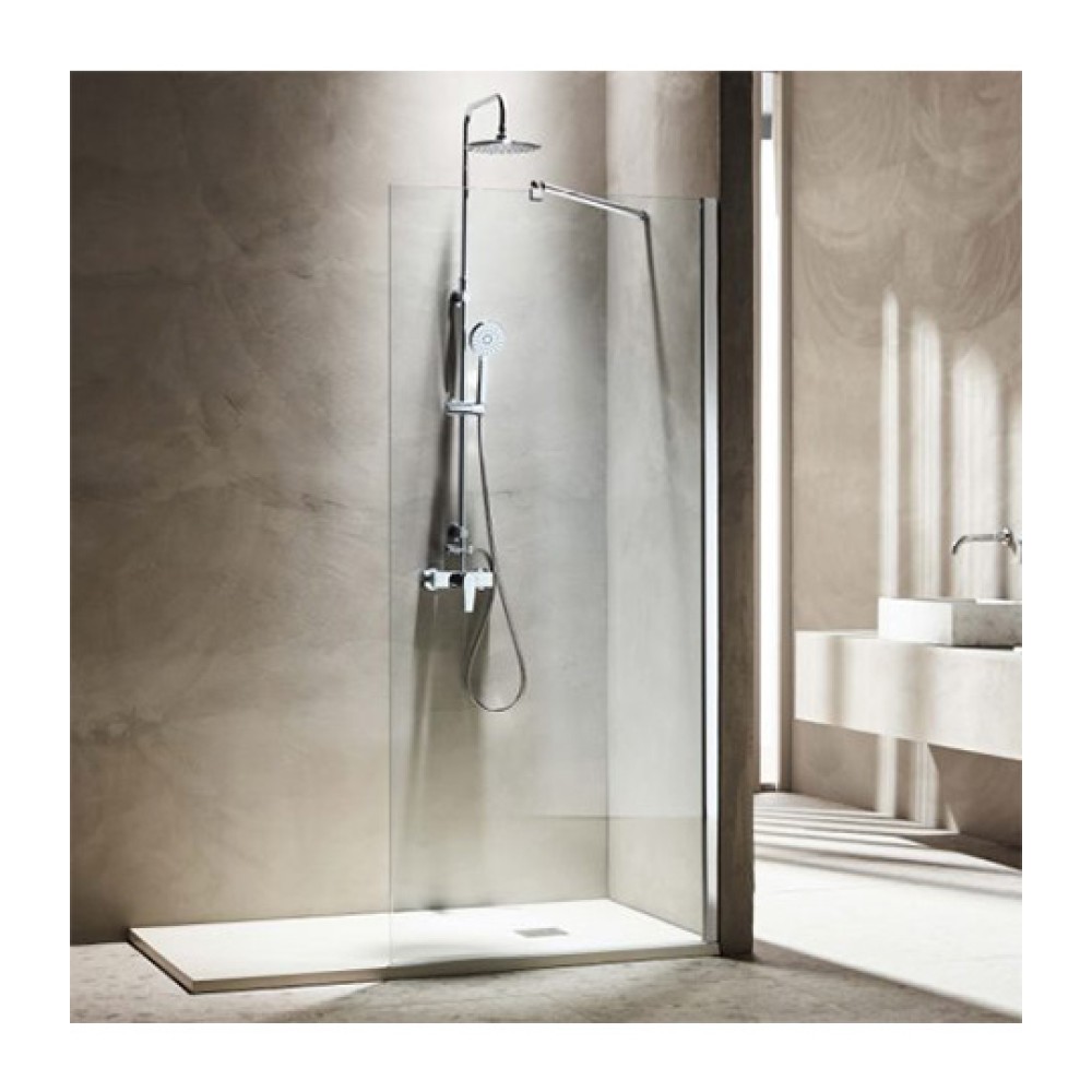 Σταθερό Πάνελ Ντουζιέρας Walk-In Χρωμέ 70x180cm Free Tema