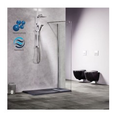 Σταθερό Πάνελ Ντουζιέρας Walk-In Χρωμέ 70x180cm Free Tema