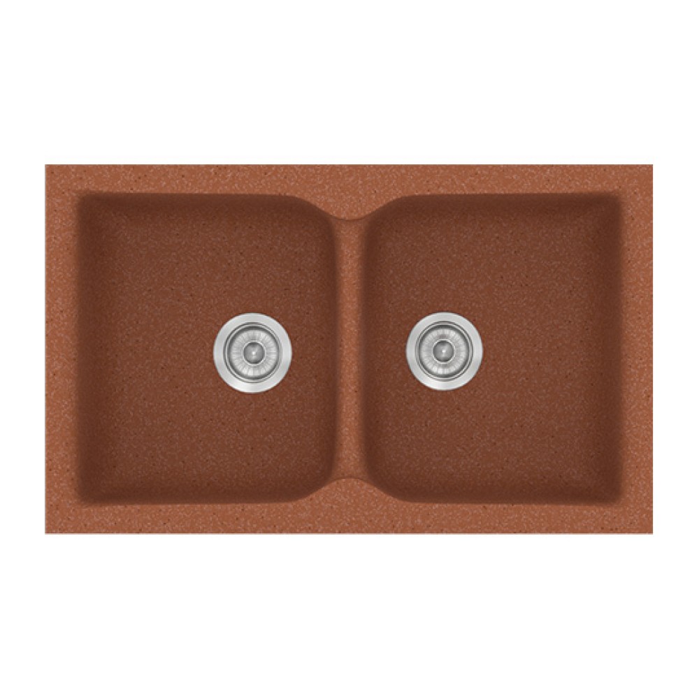 Νεροχύτης Κουζίνας Classic 322 81×50cm Granite Terracotta
