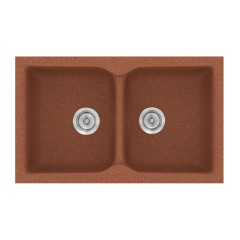 Νεροχύτης Κουζίνας Classic 322 81×50cm Granite Terracotta
