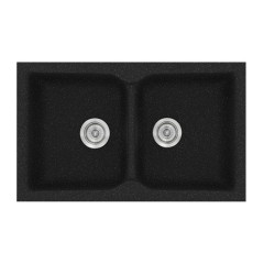 Νεροχύτης Κουζίνας Classic 322 81×50cm Granite Black