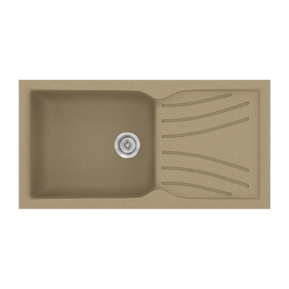 Νεροχύτης Κουζίνας Classic 324 100×50cm Metallic Cream