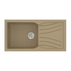 Νεροχύτης Κουζίνας Classic 324 100×50cm Metallic Cream