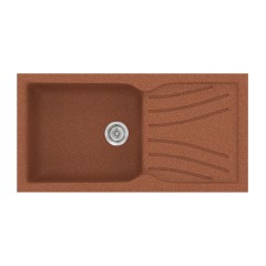 Νεροχύτης Κουζίνας Classic 324 100×50cm Granite Terracotta