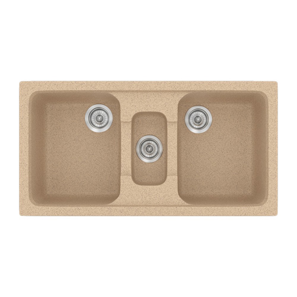 Νεροχύτης Κουζίνας Classic 325 97×51cm Granite Beige