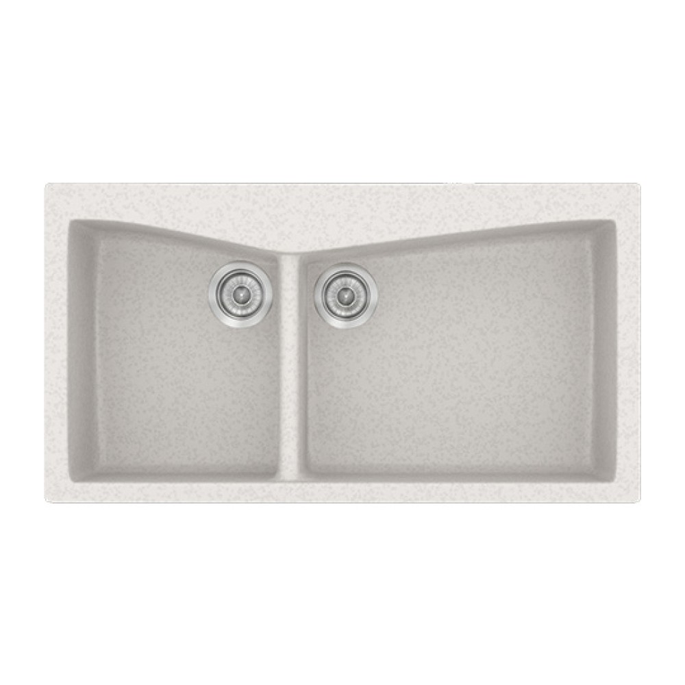 Νεροχύτης Κουζίνας Classic 326 93×51cm Metallic Ice