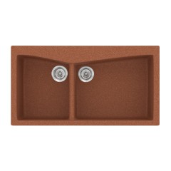 Νεροχύτης Κουζίνας Classic 326 93×51cm Granite Terracotta