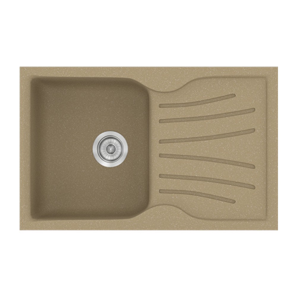Νεροχύτης Κουζίνας Classic 327 78×50cm Metallic Cream