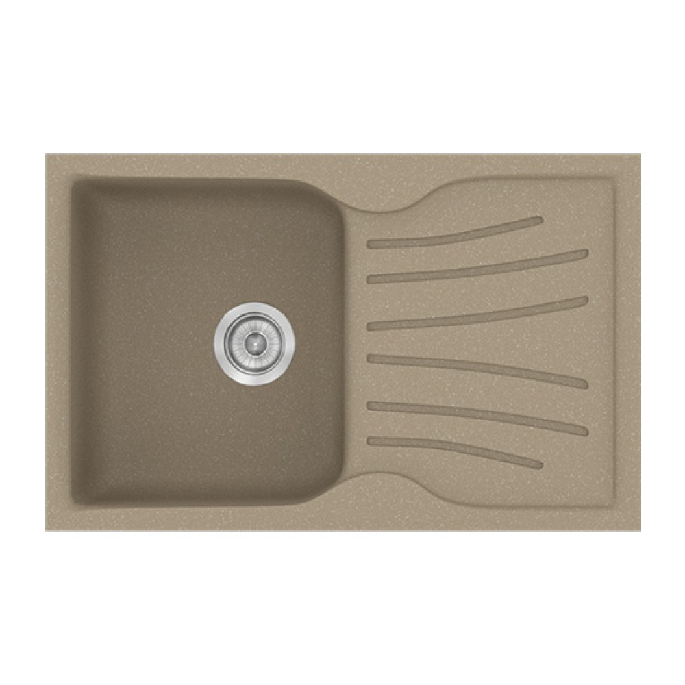 Νεροχύτης Κουζίνας Classic 327 78×50cm Granite Taupe