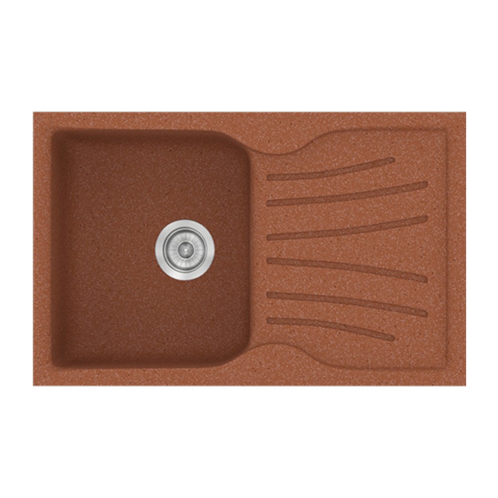 Νεροχύτης Κουζίνας Classic 327 78×50cm Granite Terracotta
