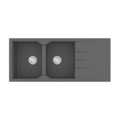 Νεροχύτης Κουζίνας Ultra Granite 800 116x50cm Nero Νεροχύτης Κουζίνας Ultra Granite 800 116x50cm Nero