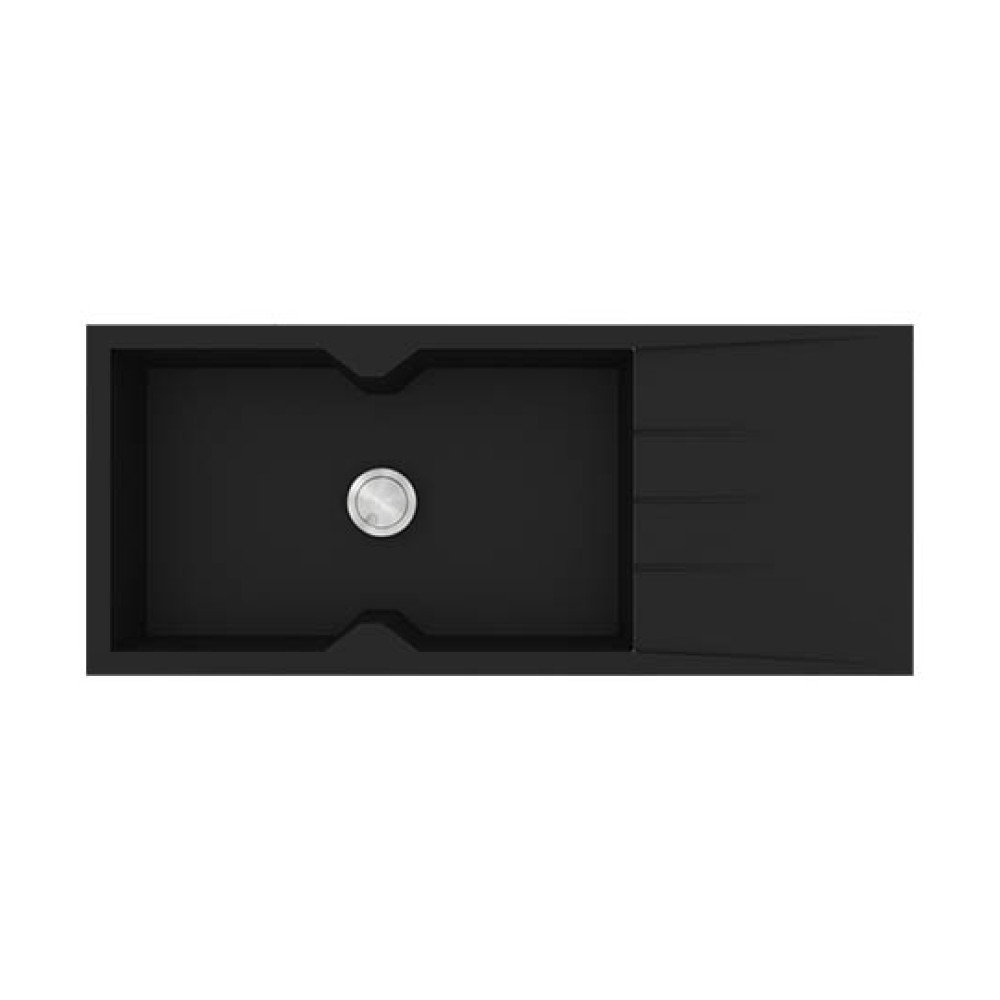 Νεροχύτης Κουζίνας Ultra Granite 817 116x50cm Nero Νεροχύτης Κουζίνας Ultra Granite 817 116x50cm Nero