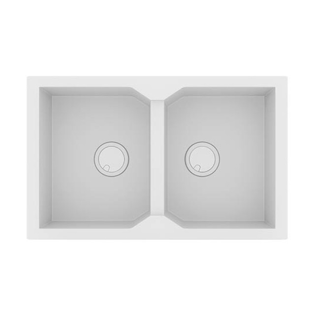 Νεροχύτης Κουζίνας Ultra Granite 806 79x50cm Bianco