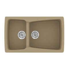 Νεροχύτης Κουζίνας Classic 320 79×50cm Metallic Cream