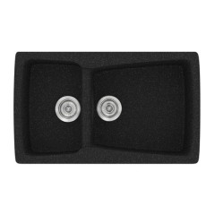 Νεροχύτης Κουζίνας Classic 320 79×50cm Granite Black