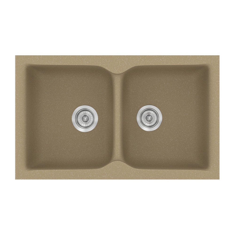 Νεροχύτης Κουζίνας Classic 322 81×50cm Metallic Cream
