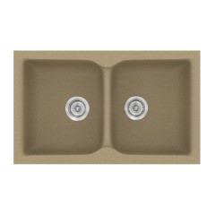 Νεροχύτης Κουζίνας Classic 322 81×50cm Metallic Cream