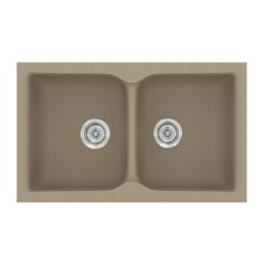 Νεροχύτης Κουζίνας Classic 322 81×50cm Granite Taupe
