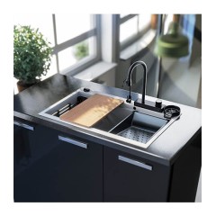Νεροχύτης Γρανίτη Sanitec 850 Multi Ultra Granite 79x50cm Ocra