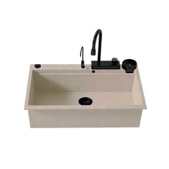 Νεροχύτης Γρανίτη Sanitec 850 Multi Ultra Granite 79x50cm Sabbia