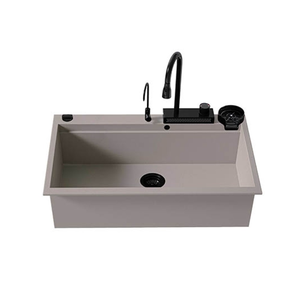 Νεροχύτης Γρανίτη Sanitec 850 Multi Ultra Granite 79x50cm Sienna