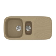 Νεροχύτης Κουζίνας Classic 301 97x50cm Metallic Cream