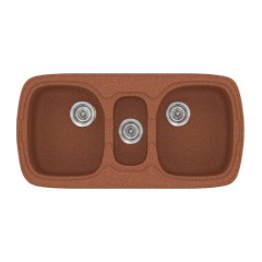 Νεροχύτης Κουζίνας Classic 303 96x51cm Granite Terracotta