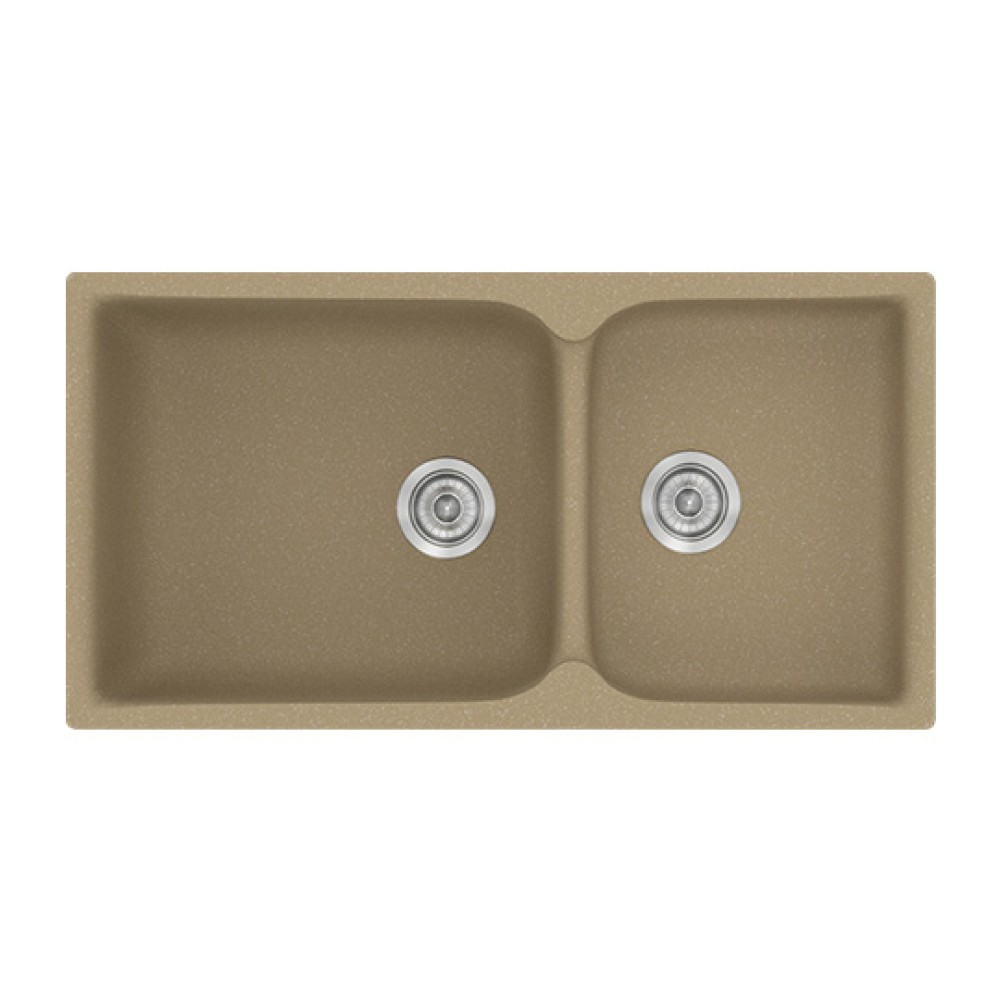 Νεροχύτης Κουζίνας Classic 307 92x51cm Metallic Cream