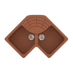 Νεροχύτης Κουζίνας Classic 310 83x83x50cm Granite Terracotta
