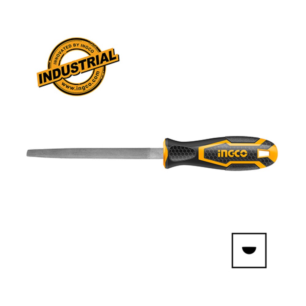 Λίμα Σιδήρου Ημιστρόγγυλη 20cm Ingco