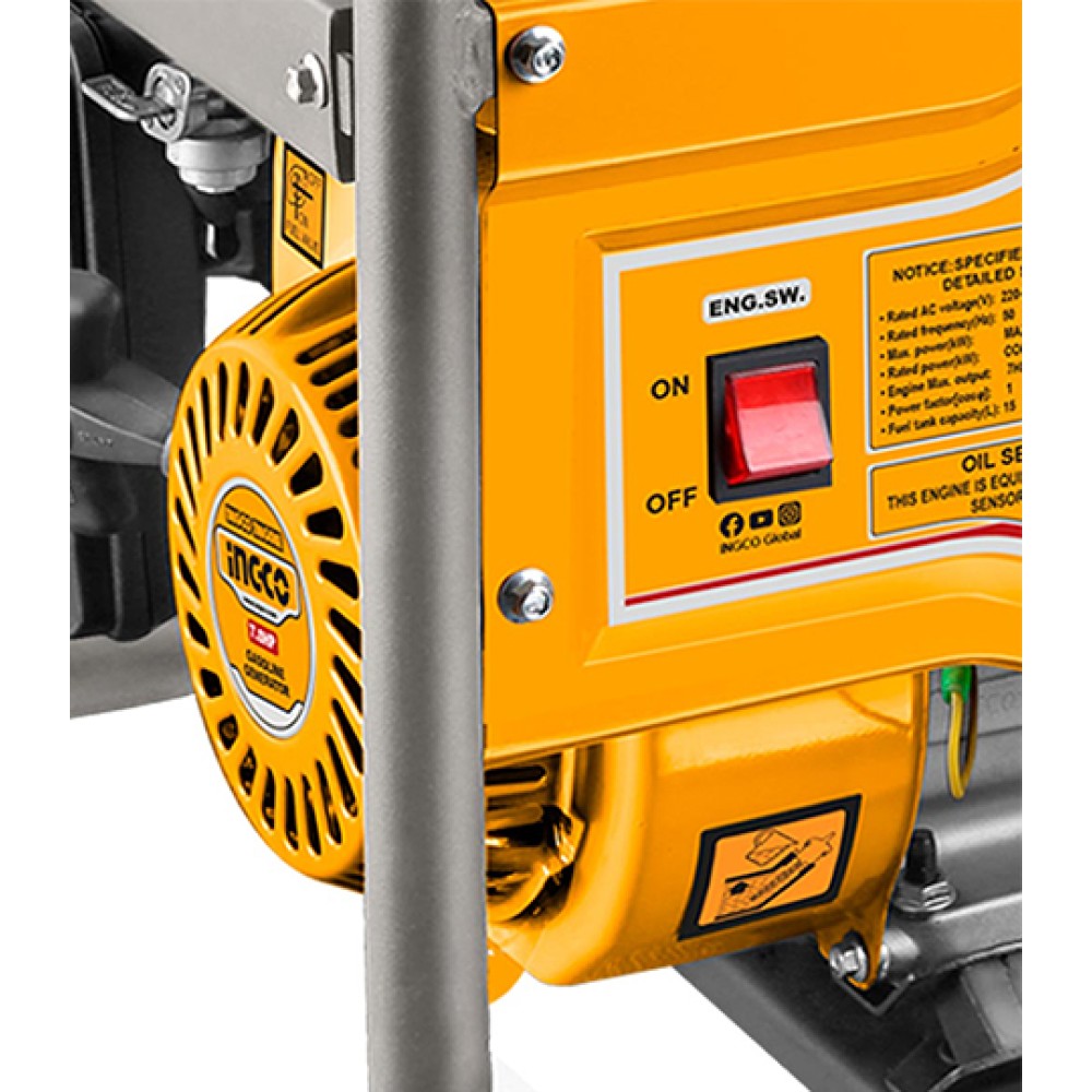 Γεννήτρια Βενζίνης GE30005 3.5kVA με Χειρόμιζα Ingco Γεννήτρια Βενζίνης GE30005 3.5kVA με Χειρόμιζα Ingco