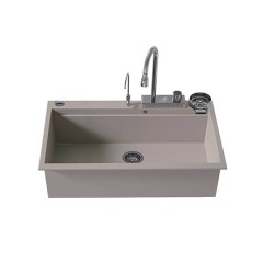 Νεροχύτης Γρανίτη Sanitec 850 Multi Ultra Granite 79x50cm Sienna Chromo