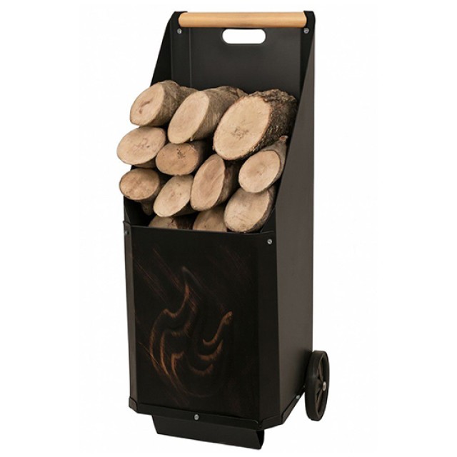 Metal Log Carrier Trolley 45x55x90 cm