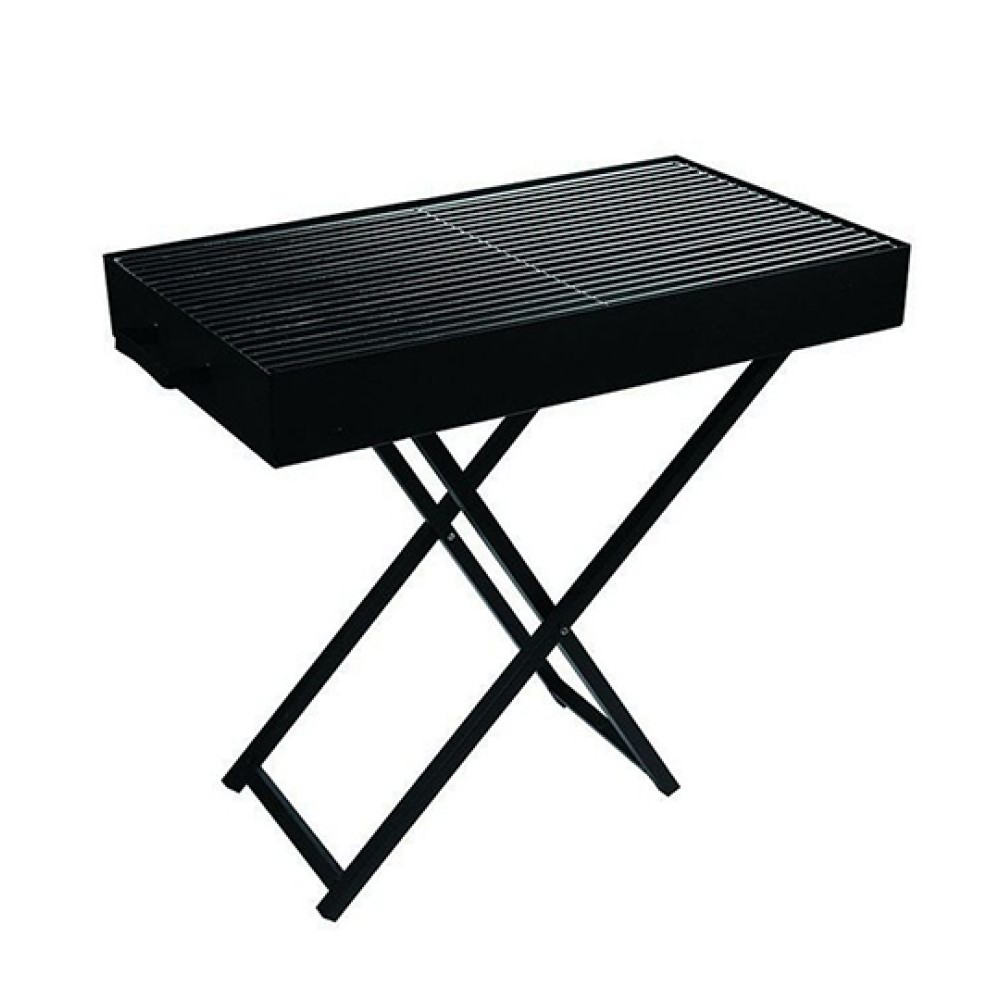 Ψησταριά Λυόμενη Βαρέως Τύπου MD-888 60x30cm Μαύρη