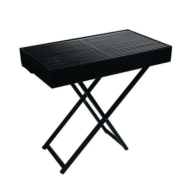 Ψησταριά Λυόμενη Βαρέως Τύπου MD-888 60x30cm Μαύρη